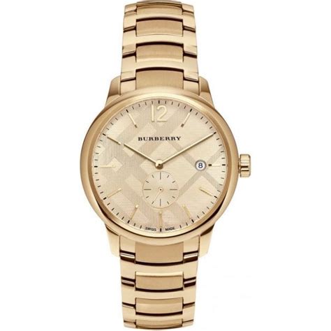 burberry gold watch mens